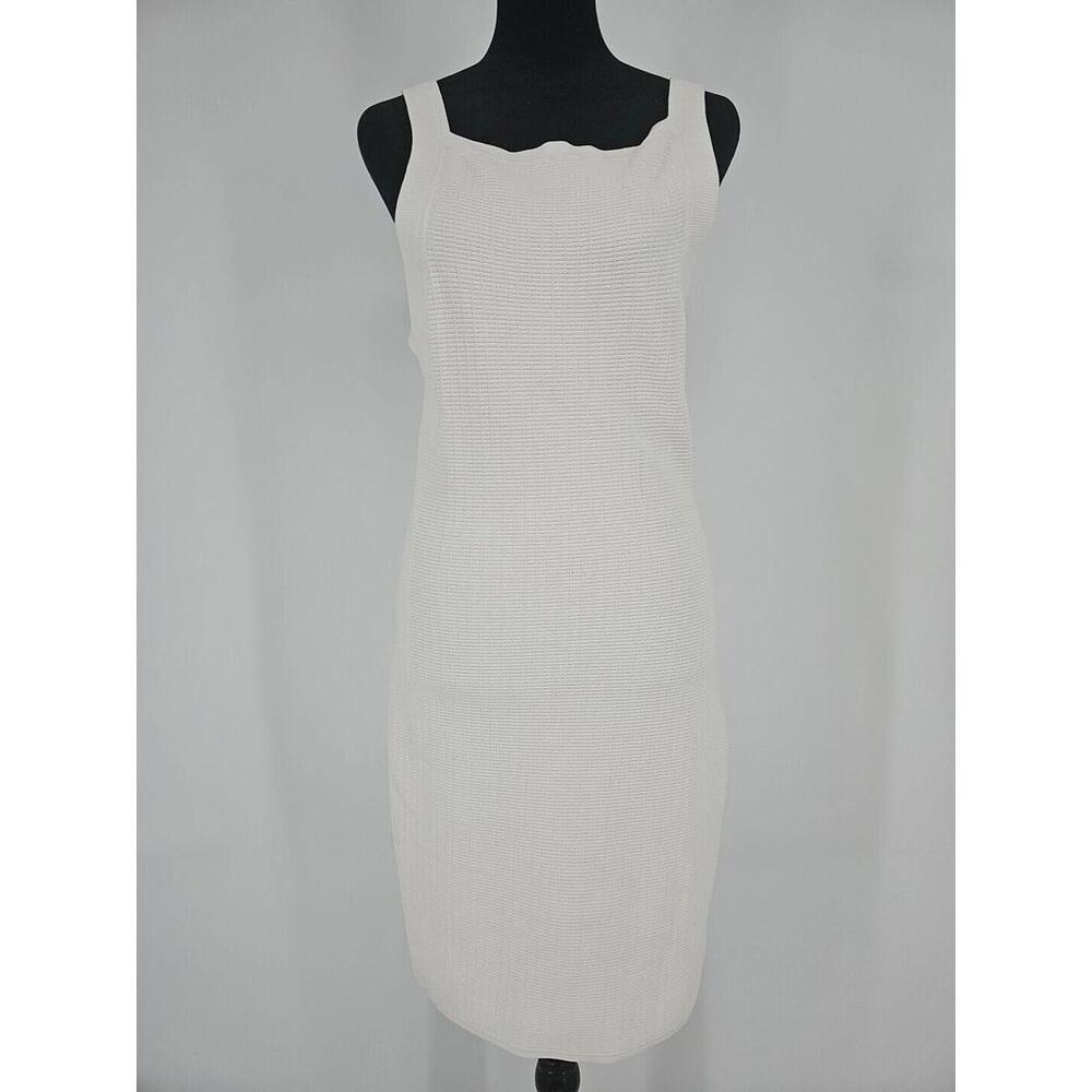 Rag&Bone Colette Knitted Dress Medium Textured Sleeveless White Cocktail Dress
